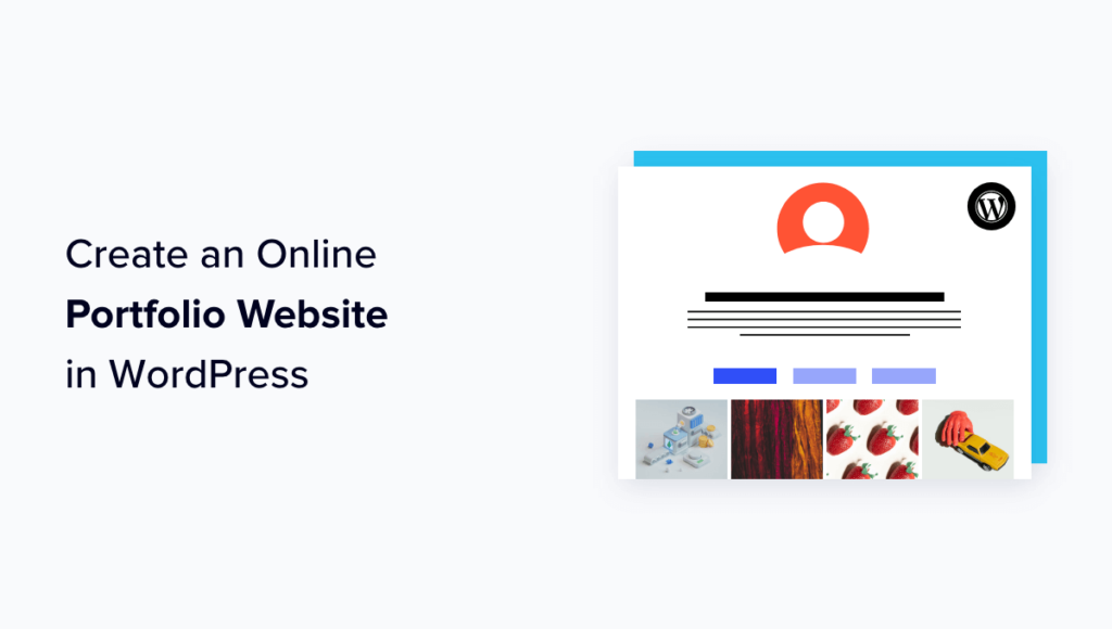 How to Create an Online Portfolio Website in WordPress